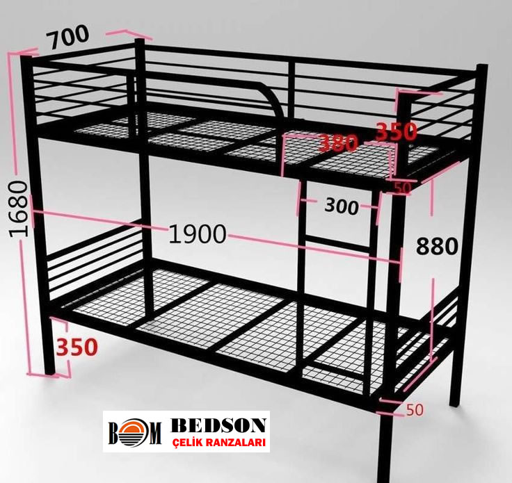 Çelik Ranza Boyutları