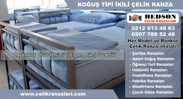 İkili Askeriye Koğuş Ranzası